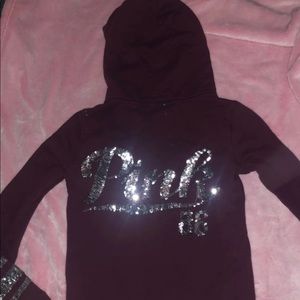 Pink sequins hoodie